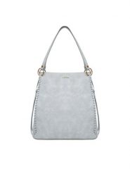 Badura Torebka Wen-13 Szary. Szare torebki klasyczne damskie Badura, bez wzorów, z materiału, bez dodatków. Za 249.99 zł.