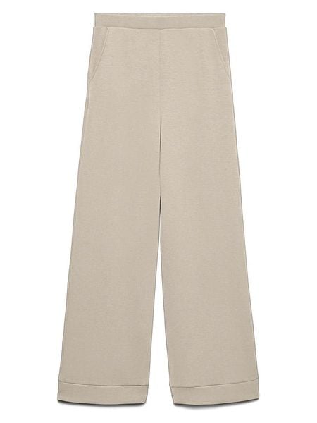 Vero Moda Spodnie dresowe w kolorze beżowym rozmiar: L. Brązowe spodnie dresowe damskie Vero Moda, l, bez wzorów, z dresówki. Za 119.95 zł.