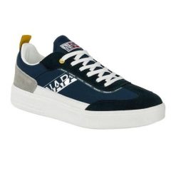 Buty męskie Napapijri. Niebieskie buty trekkingowe męskie Napapijri, bez zapięcia, trekkingowe. Za 279.99 zł.