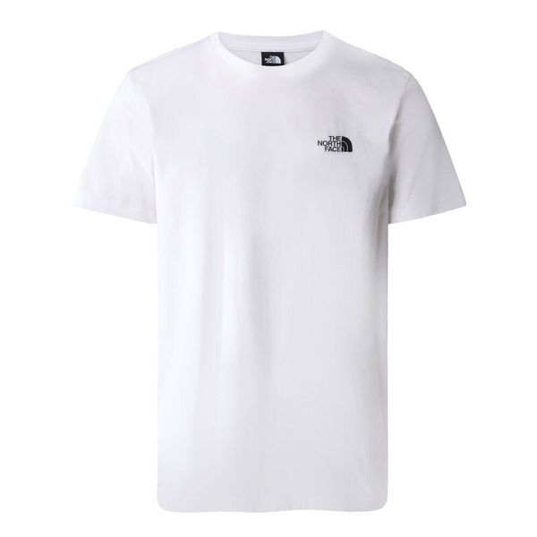 Koszulka sportowa męska The North Face Simple Dome. Białe t-shirty sportowe męskie The North Face, m, z materiału, bez ramiączek, trekkingowe. Za 185.00 zł.