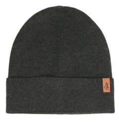 Czapka Jesienno-Zimowa (beanie) – Alties - Grafit. Szare czapki męskie Alties, na zimę, bez wzorów, z dzianiny, sportowe. Za 59.00 zł.