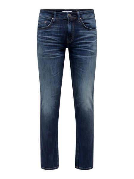 ONLY & SONS Dżinsy "Weft" - Slim fit - w kolorze granatowym rozmiar: W29/L32. Niebieskie jeansy męskie Only & Sons. Za 149.95 zł.