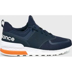 New Balance - Buty MS574PCN. Niebieskie buty sportowe na co dzień męskie New Balance, z materiału, bez zapięcia, na fitness i siłownię. W wyprzedaży za 359.90 zł.