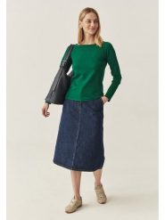 TATUUM Koszulka w kolorze zielonym rozmiar: L. Zielone bluzki damskie Tatuum, l, bez wzorów, bez kołnierzyka, bez ramiączek. Za 100.28 zł.