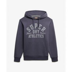 Bluza z kapturem Superdry Athletic Essentials. Fioletowe bluzy sportowe męskie Superdry., m. Za 342.35 zł.