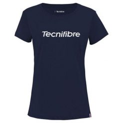 Damski bawełniany T-shirt Tecnifibre Team. Niebieskie t-shirty damskie TECNIFIBRE, xs, bez wzorów, z bawełny, bez kołnierzyka. Za 79.99 zł.