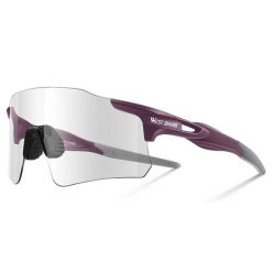 Lekkie okulary rowerowe fotochromowe z poliwęglanu. Fioletowe okulary przeciwsłoneczne męskie WEST BIKING, z gumy. Za 143.60 zł.
