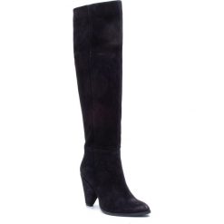 Kozaki CARINII - B4834 H20-000-PSK-D31. Czarne kozaki damskie Carinii, z materiału, bez obcasa, na obcasie. W wyprzedaży za 329.00 zł.
