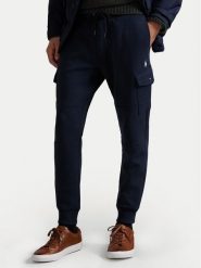 Polo Ralph Lauren Spodnie materiałowe 710980340001 Granatowy Regular Fit. Niebieskie spodnie materiałowe męskie Polo Ralph Lauren, bez wzorów, z bawełny. Za 769.99 zł.