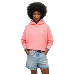 Bluza damska z kapturem Superdry Essential. Czerwone bluzy z kapturem damskie Superdry., l, prążkowane. Za 266.50 zł.