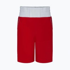 Spodenki bokserskie męskie Nike Boxing. Czerwone szorty męskie Nike, bez kołnierzyka. Za 169.99 zł.