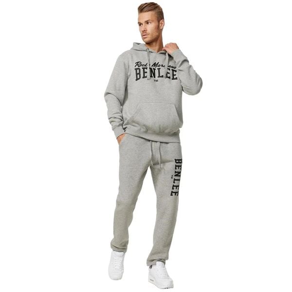 Bluza z kapturem o klasycznym kroju Benlee Stronghurst. Czarne bluzy z kapturem męskie Benlee, m, z bawełny. Za 240.50 zł.