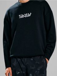 Bluza crewneck z napisem - czarny. Czarne bluzy bez kaptura męskie Sinsay, l. Za 49.99 zł.
