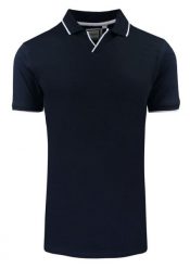 Oryginalna Koszulka Polo - Brave Soul - Granatowa. Niebieskie koszulki polo męskie Brave Soul, l, bez wzorów, z bawełny, bez ramiączek. Za 75.00 zł.