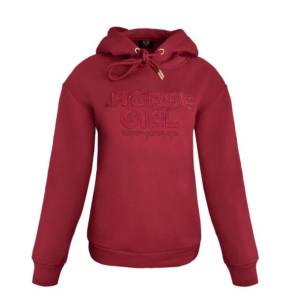 Bluza jeździecka Horse Girl. Czerwone bluzy bez kaptura damskie JD ATTACK, l, z bawełny. Za 229.00 zł.