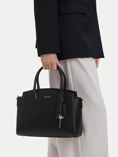 MEXX Torebka CEO-MEXX-S-012-10 Czarny. Czarne torebki klasyczne damskie Mexx, bez wzorów, ze skóry, bez dodatków. Za 199.99 zł.