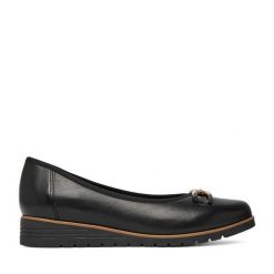 Baleriny Go Soft. Czarne baleriny damskie GO SOFT, bez wzorów, bez obcasa. Za 199.99 zł.