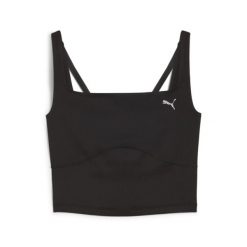 Top sportowy damski Puma STUDIO CLOUDSPUN RIB 52575401. Czarne topy sportowe damskie Puma, l, bez wzorów, z elastanu, bez ramiączek. Za 151.57 zł.