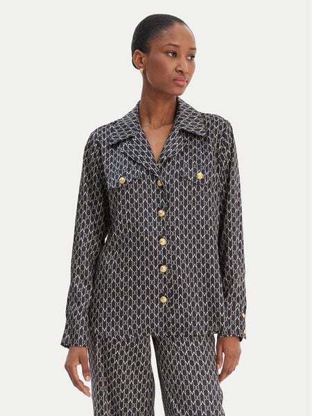 Marciano Guess Koszula 6RGH12 7435A Czarny Regular Fit. Czarne koszule damskie Marciano Guess, z aplikacjami, z syntetyku, bez kołnierzyka, bez ramiączek. Za 769.99 zł.