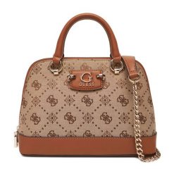 Torebka Guess. Brązowe torebki klasyczne damskie Guess, z aplikacjami, bez dodatków. Za 379.99 zł.