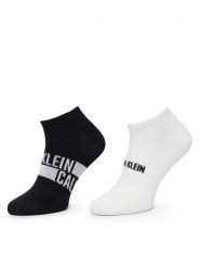 Calvin Klein Skarpety krótkie 701241736 Czarny. Czarne skarpetki męskie CALVIN KLEIN, bez wzorów, z bawełny. Za 59.99 zł.