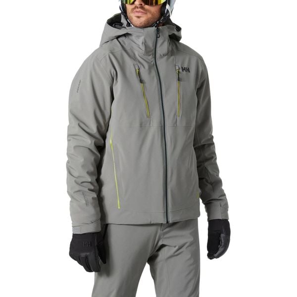 Kurtka Narciarska Męska Helly Hansen Alpha 4.0. Szare kurtki narciarskie i snowboardowe damskie Helly Hansen, m, bez wzorów, bez kaptura, narciarskie. W wyprzedaży za 1,599.20 zł.
