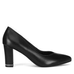 Czółenka Lasocki. Czarne czółenka damskie Lasocki, bez wzorów, bez obcasa. Za 239.99 zł.