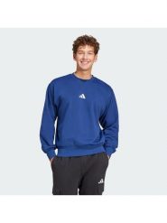 Adidas Bluza Essentials Feel Cozy JE3792 Granatowy Regular Fit. Niebieskie bluzy bez kaptura męskie Adidas, l, z bawełny. Za 179.99 zł.