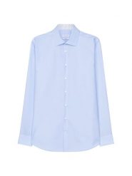 Seidensticker Koszula - Slim fit - w kolorze błękitnym rozmiar: 43. Niebieskie koszule męskie Seidensticker, bez wzorów, z bawełny, bez kołnierzyka, bez ramiączek. Za 100.04 zł.