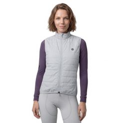 Damskie termiczna kamizelka rowerowa Kolarstwo Siroko SRX Ultra Warm-W Gray. Szare kamizelki damskie SIROKO, z materiału. Za 512.00 zł.