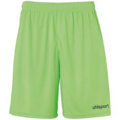 Spodenki bez zapięcia Uhlsport Center Basic. Zielone szorty damskie UHLSPORT, bez wzorów, sportowe. Za 111.50 zł.