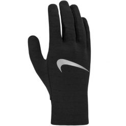 Rękawiczki Męskie N1002980082 ThermaFit. Czarne rękawiczki męskie Nike, bez wzorów. Za 339.99 zł.