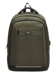 Beagles Plecak "Business" w kolorze khaki - 32 x 48 x 19 cm rozmiar: onesize. Brązowe plecaki damskie Beagles, bez wzorów, z materiału. Za 138.45 zł.