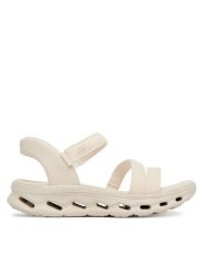 Skechers Sandały Go Walk Glide-Step 2.0 Sandal 141269/NAT Beżowy. Brązowe sandały damskie Skechers, bez wzorów, z materiału, bez obcasa, na płaskiej podeszwie. Za 379.99 zł.