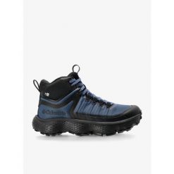 Buty turystyczne męskie Columbia Escape Thrive Titanium Mid Outdry. Niebieskie buty trekkingowe męskie Columbia, bez zapięcia, trekkingowe. Za 545.99 zł.