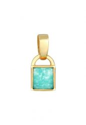 Elli Damski kamień szlachetny Amazonite Vintage Trend w pozłacanym srebrze próby 925 Sterling Silver Naszyjniki 1 ct. Szare naszyjniki damskie Elli, na co dzień, pozłacane. Za 293.99 zł.