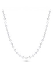 Les Petites Précieuses Srebrny naszyjnik z elementami ozdobnymi - dł. 40 cm rozmiar: onesize. Szare naszyjniki damskie Les Petites Précieuses, srebrne. Za 282.99 zł.