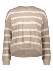 ONLY Sweter w kolorze beżowym rozmiar: M. Brązowe swetry klasyczne damskie Only, m, z materiału, bez kołnierzyka. Za 113.99 zł.