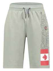 Canadian Peak Bermudy dresowe "Pogoeak" w kolorze oliwkowym rozmiar: L. Zielone szorty męskie Canadian Peak, bez wzorów, z dresówki. Za 109.78 zł.
