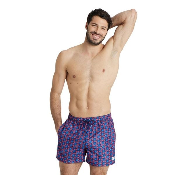 Spodenki szorty męskie plażowe Arena Allover. Fioletowe kąpielówki męskie Arena, m, bez wzorów, do pływania. Za 99.99 zł.