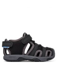 Geox Sandały B Sandal Multy Boy B650FA 05014 C9999 M Czarny. Czarne sandały chłopięce Geox, z materiału, bez zapięcia. Za 229.99 zł.