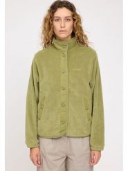 MAZINE Kurtka polarowa "Fleet" w kolorze oliwkowym rozmiar: S. Zielone kurtki damskie MAZINE, s, bez wzorów, z polaru, bez kaptura. Za 130.81 zł.