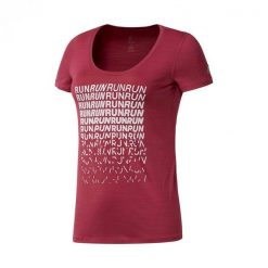 Koszulka treningowa damska Reebok CY4623. Czerwone t-shirty damskie Reebok, l, bez wzorów, z bawełny, bez kołnierzyka. Za 171.89 zł.