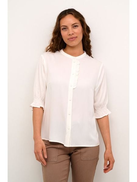 Cream Bluzka w kolorze kremowym rozmiar: 38. Brązowe bluzki damskie Cream, bez wzorów, bez kołnierzyka, bez ramiączek. Za 113.10 zł.