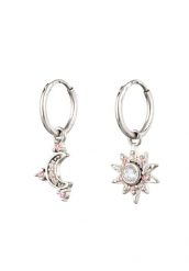 Elli Kreolski Damski Zegarek Cyrkonie Szlif Diamentowy Biały 925 Sterling Silver Astro Kolczyki 1 ct. Białe kolczyki damskie Elli, z cyrkonią, srebrne. Za 293.99 zł.