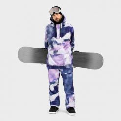 Spodnie snowboardowe męskie Siroko Astral. Brązowe spodnie materiałowe męskie SIROKO, bez wzorów, z elastanu, sportowe. Za 423.00 zł.