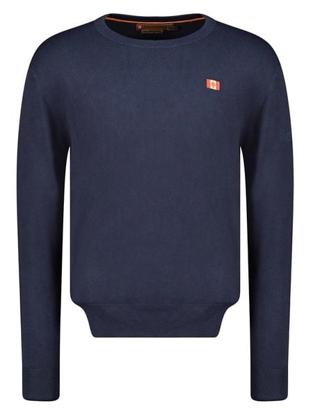 Canadian Peak Sweter "Ferasmeak" w kolorze granatowym rozmiar: L. Niebieskie swetry męskie Canadian Peak, l, bez wzorów, bez kołnierzyka. Za 144.58 zł.