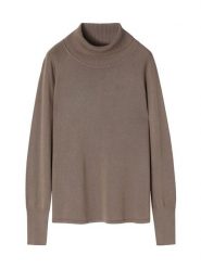 TATUUM Golf w kolorze jasnobrązowym rozmiar: S. Brązowe golfy damskie Tatuum, s, bez wzorów, ze splotem, bez ramiączek. Za 65.38 zł.