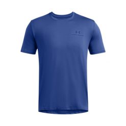 T-Shirt Under Armour Vanish Energy Ss Dorosłych. Niebieskie t-shirty męskie Under Armour, s, bez wzorów, z elastanu, bez kołnierzyka. Za 233.99 zł.