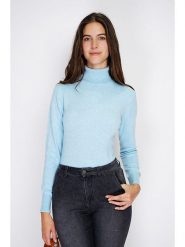 William de Faye Golf w kolorze błękitnym rozmiar: 40. Niebieskie golfy damskie William De Faye, bez wzorów, z kaszmiru, bez ramiączek. Za 153.45 zł.